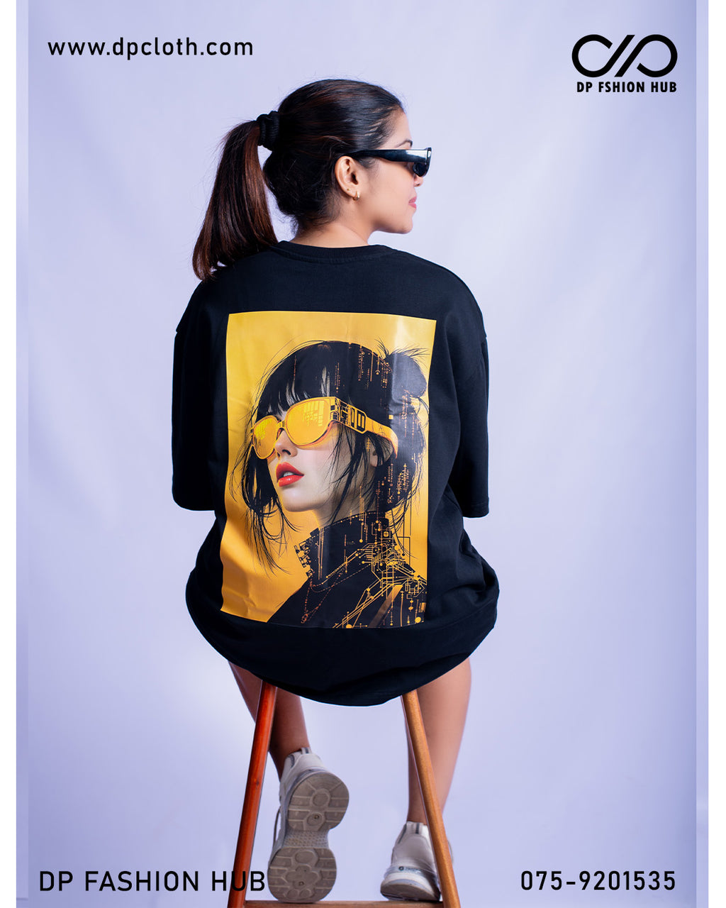 260 GSM Unisex Cotton T-Shirt (Black Edition) Over Size