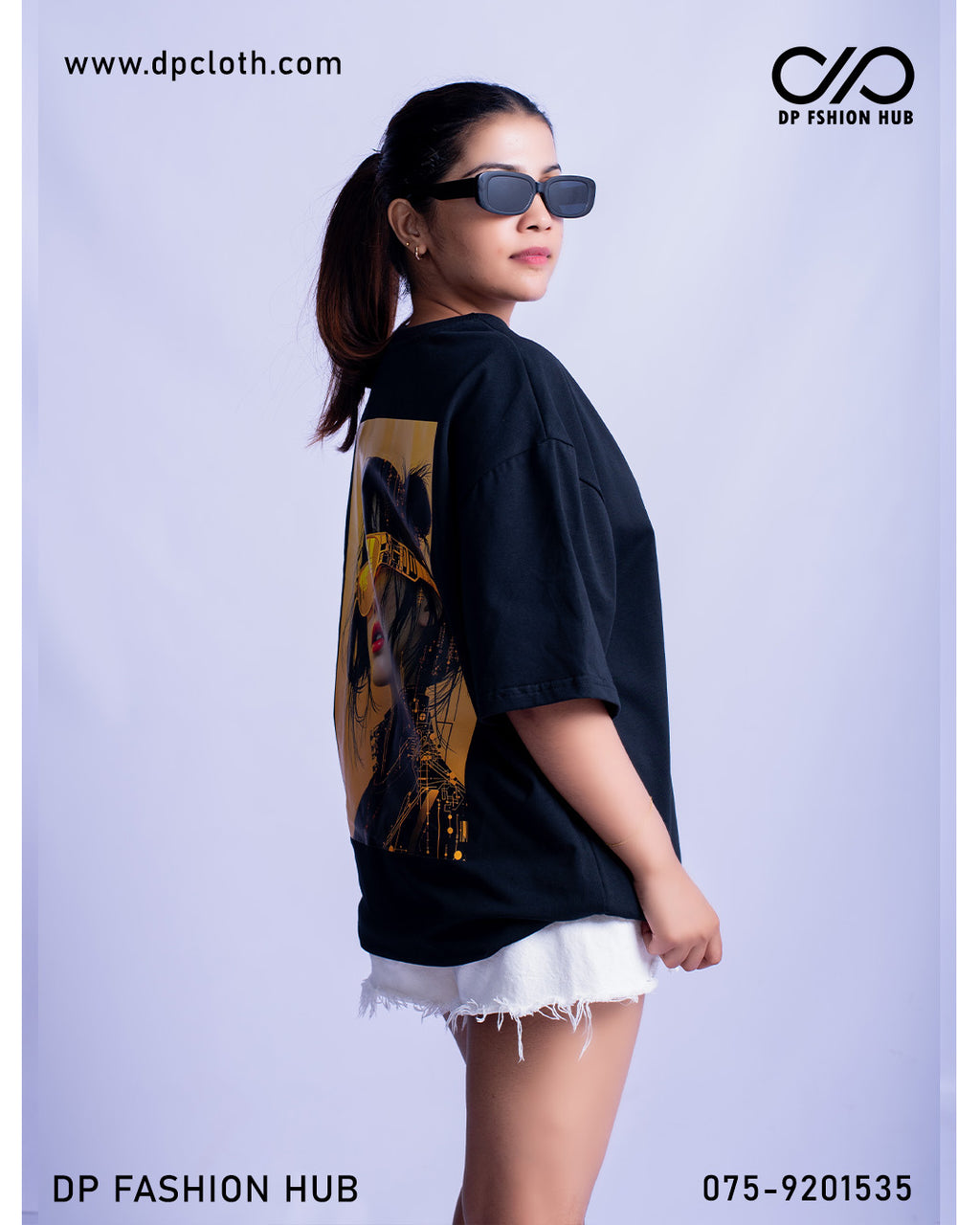 260 GSM Unisex Cotton T-Shirt (Black Edition) Over Size