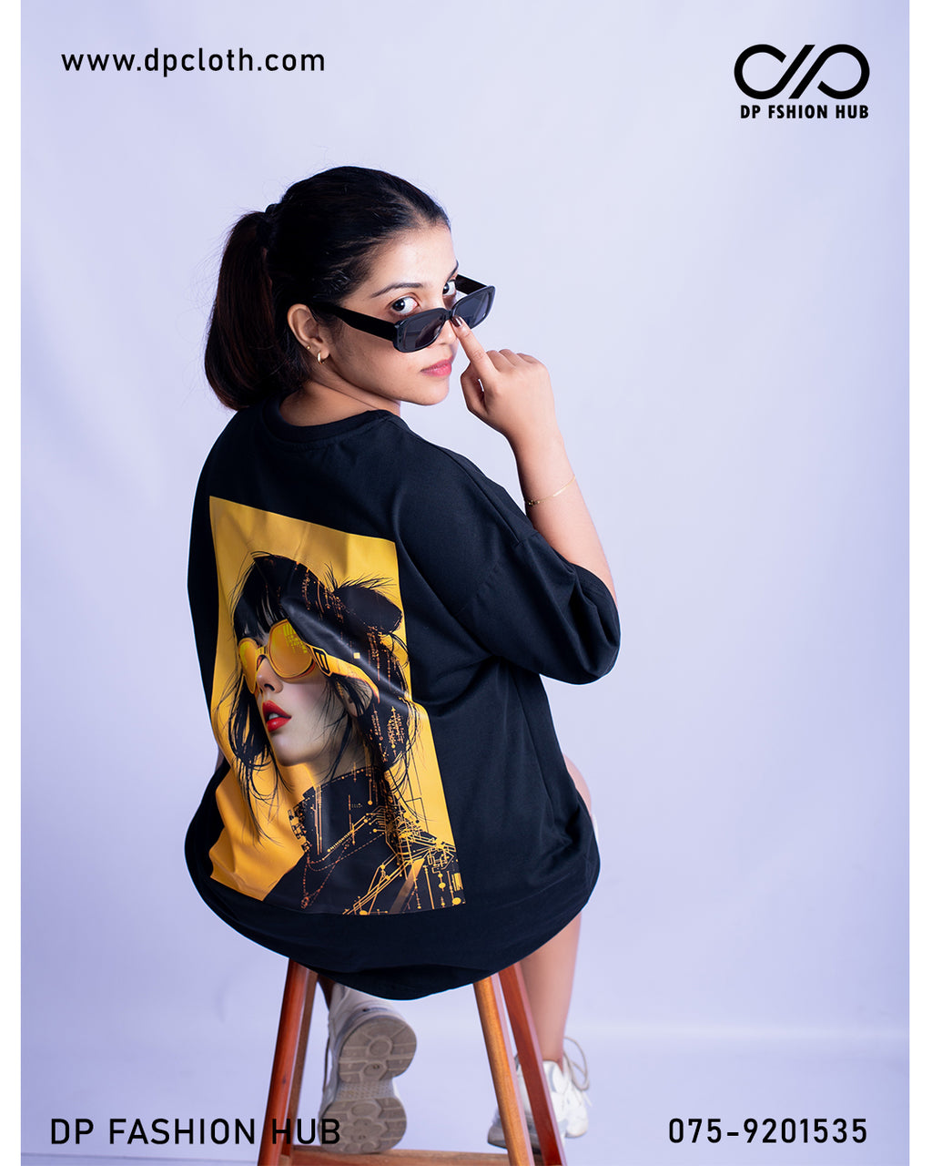 260 GSM Unisex Cotton T-Shirt (Black Edition) Over Size